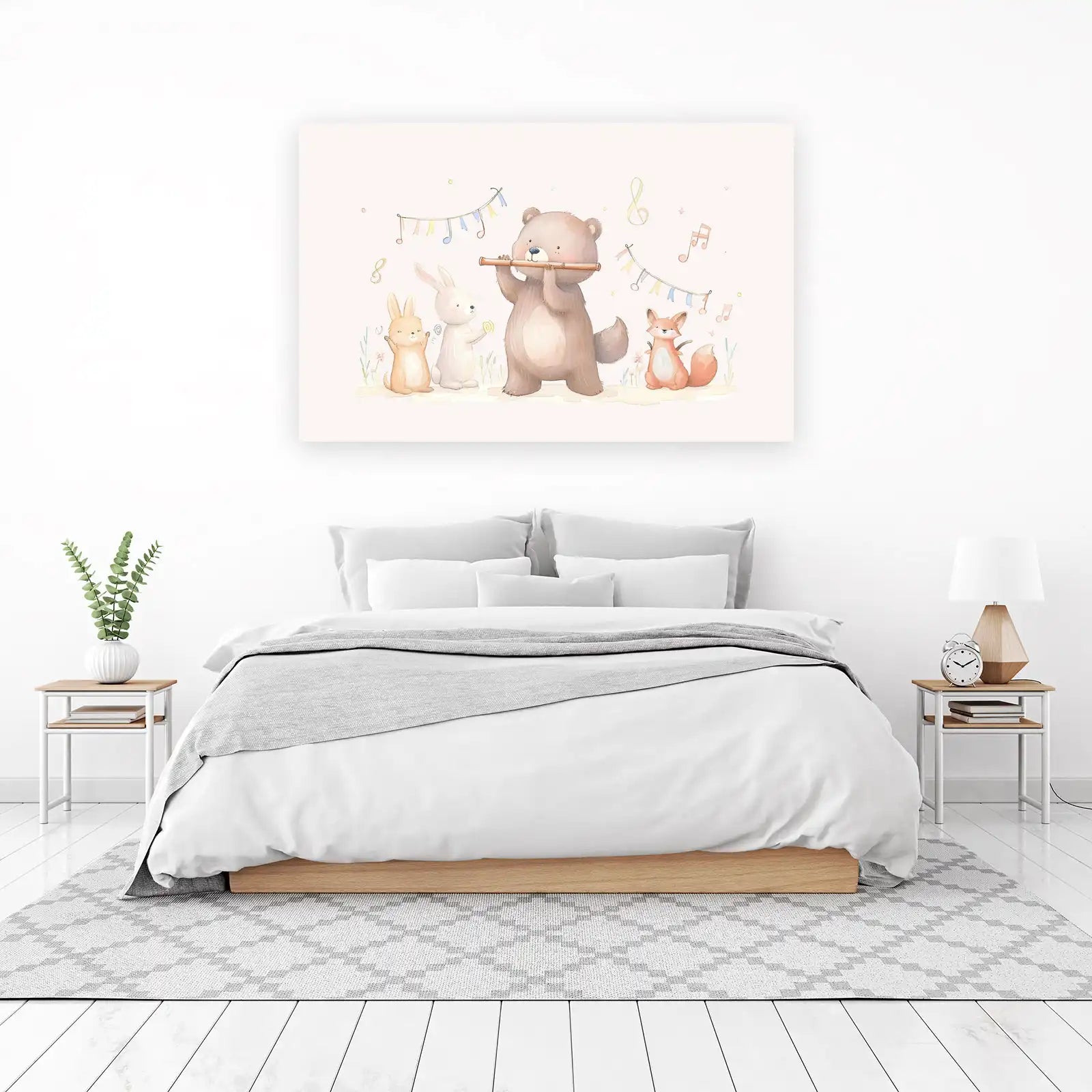 Whimsical Forest Friends Music Time Wall Art