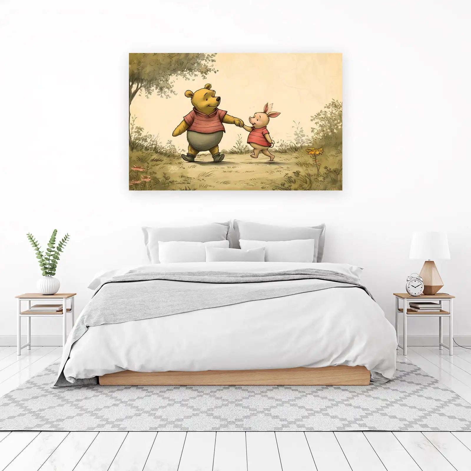 Winnie the Pooh & Piglet Friendship Wall Art