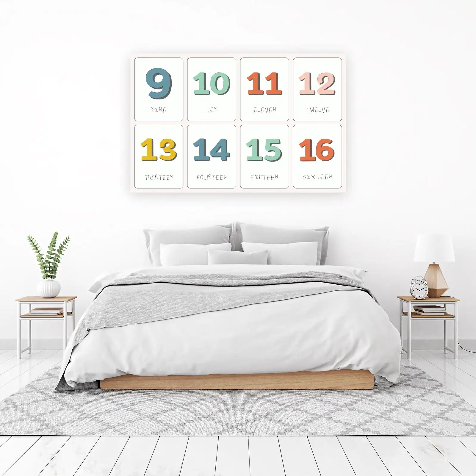 Learn Numbers 9-16 Fun Wall Art Wall Art