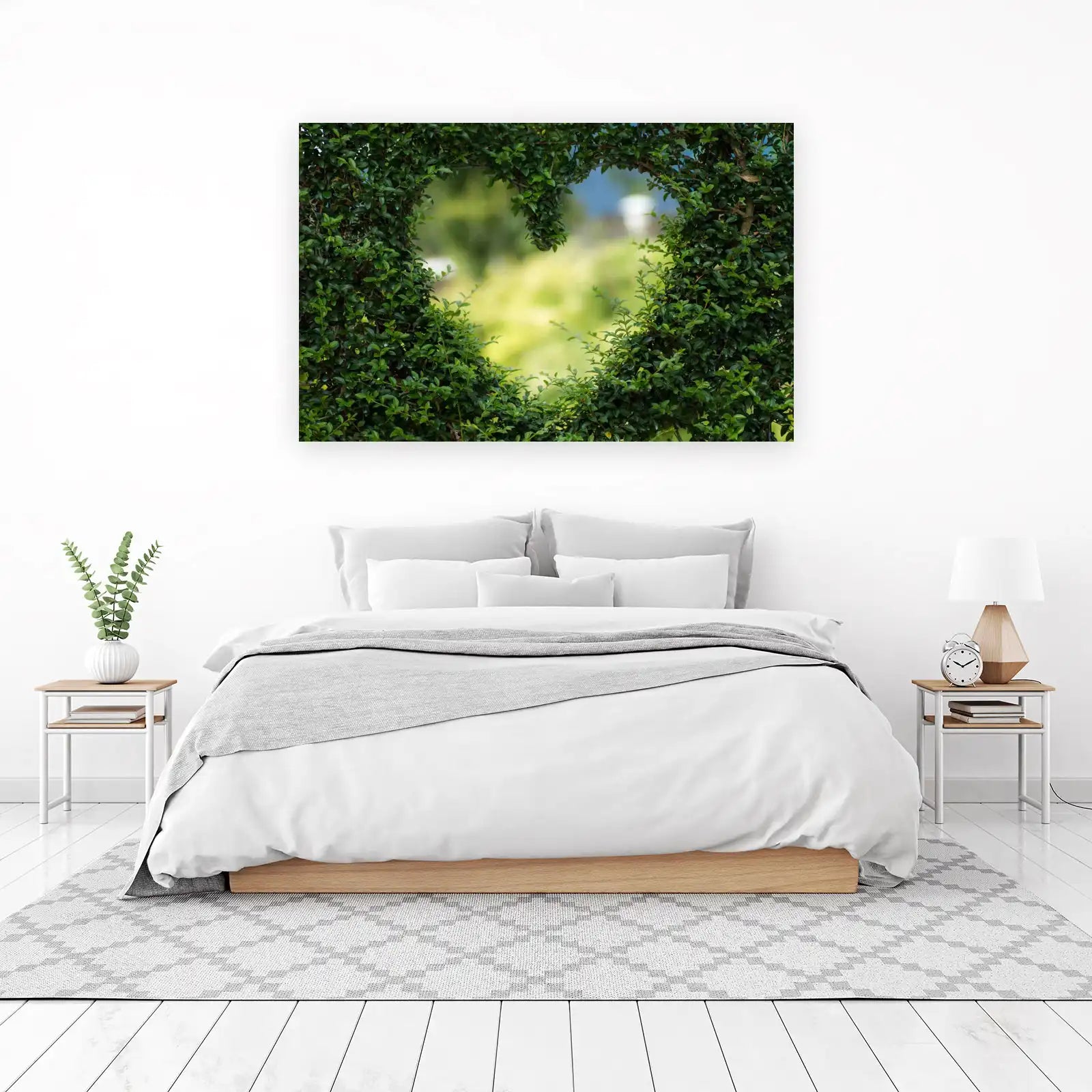 Heart Shaped Garden Nature Wall Art