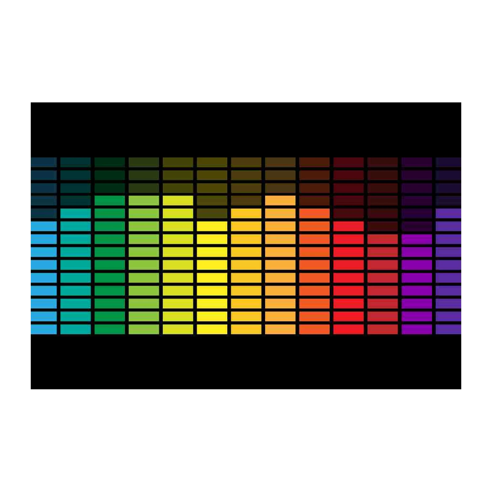 Vibrant Spectrum Equalizer Art Wall Art