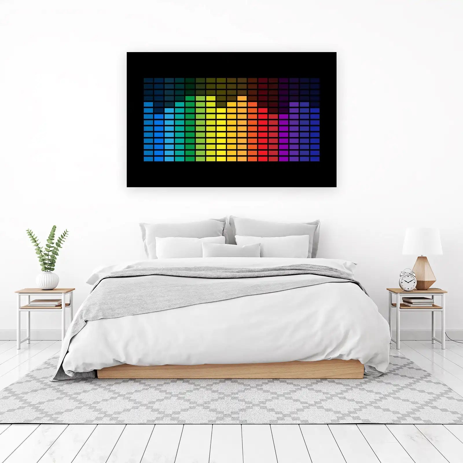 Vibrant Spectrum Equalizer Art Wall Art
