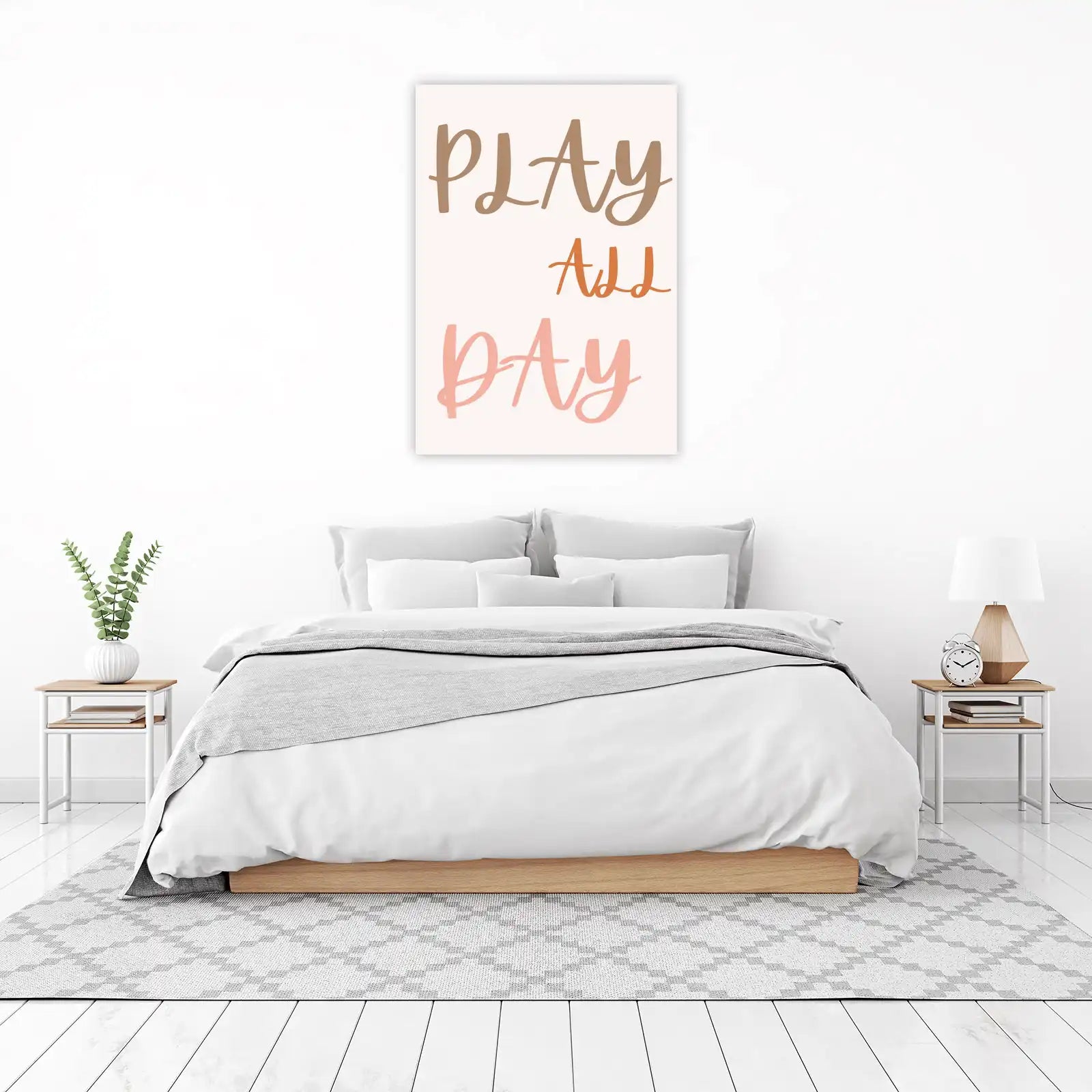 Boho Play Add Day Motivational Wall Art