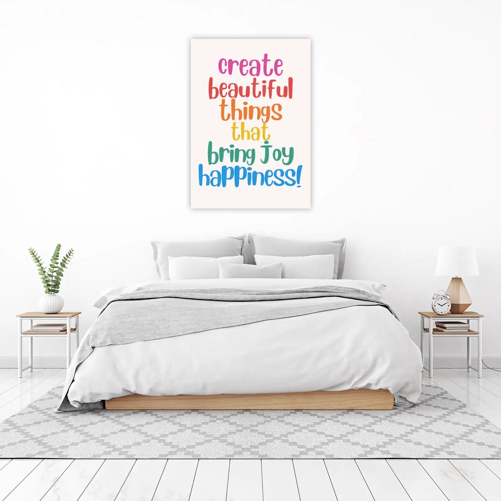 Inspirational "Create Beautiful Things" Wall Art