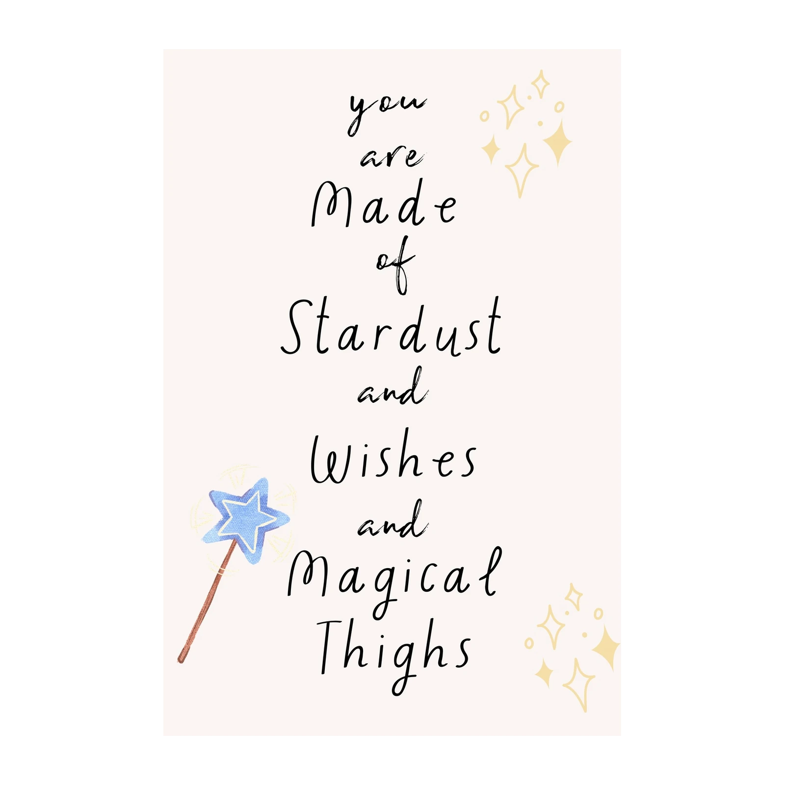 You Are Made of Stardust Wall Art
