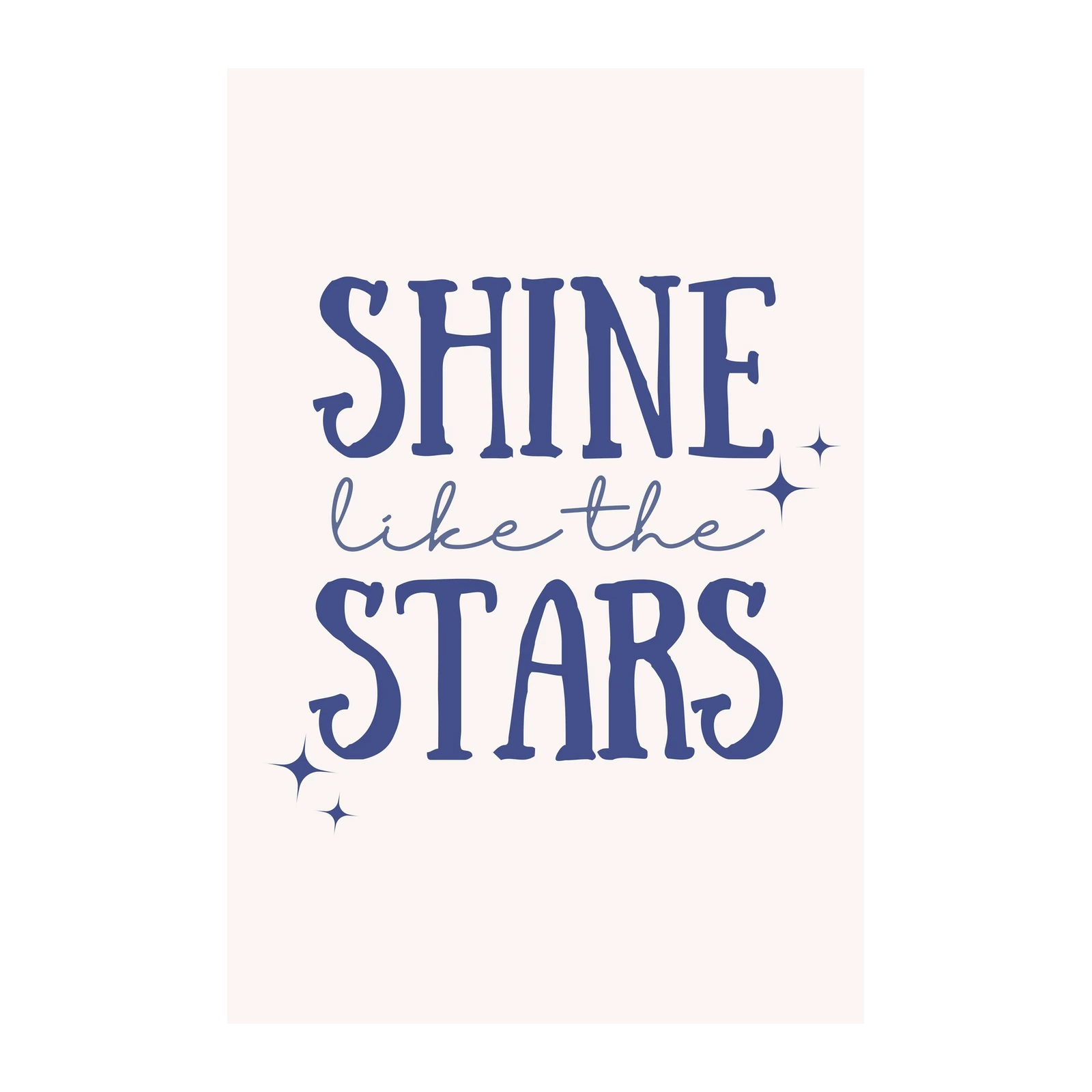 Shine Like the Stars Inspirational Wall Art