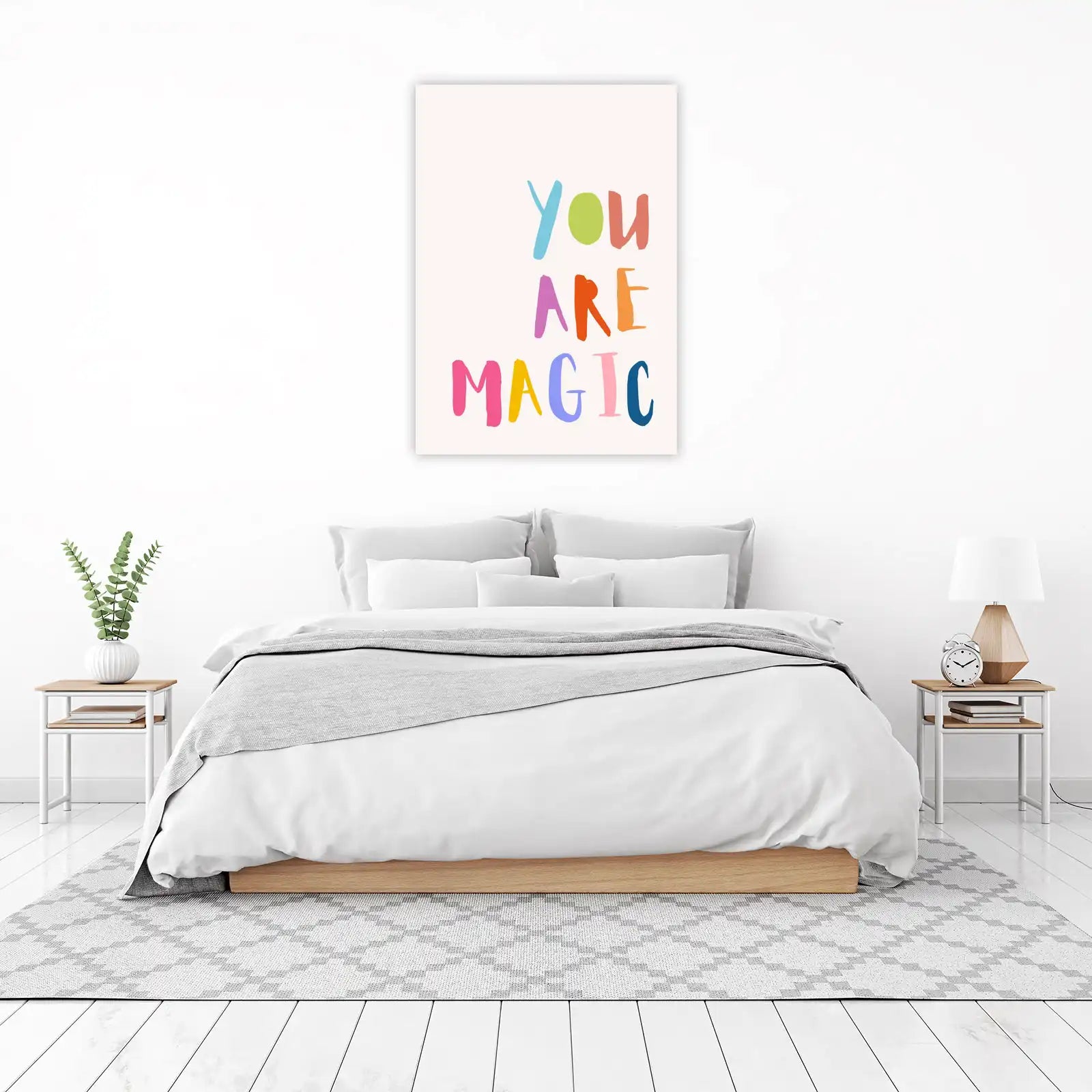 You Are Magic Colorful Typography Wall Art