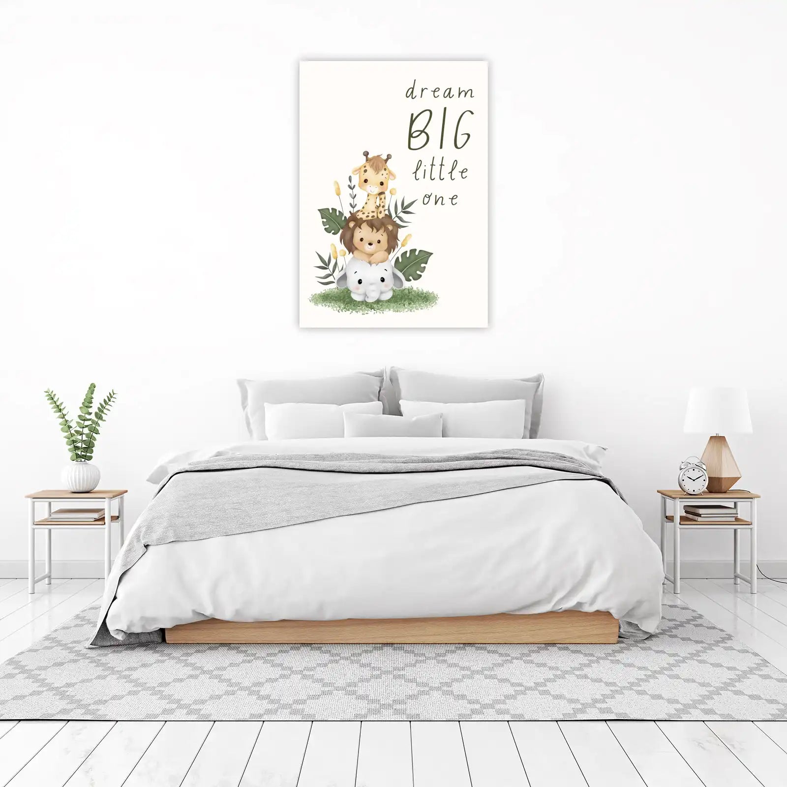 Dream Big Safari Friends Wall Art