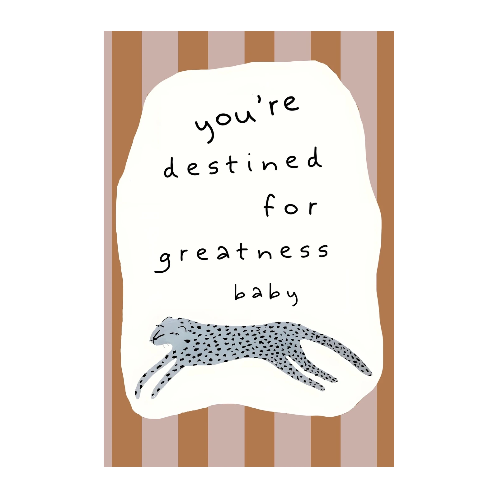 Inspirational Cheetah "Destined for Greatness" Wall Art