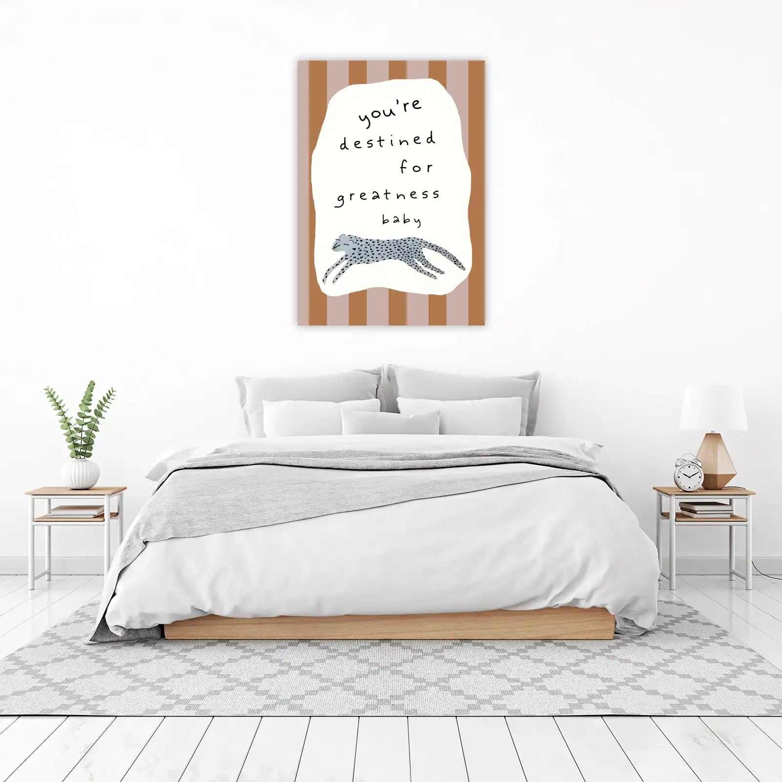 Inspirational Cheetah "Destined for Greatness" Wall Art
