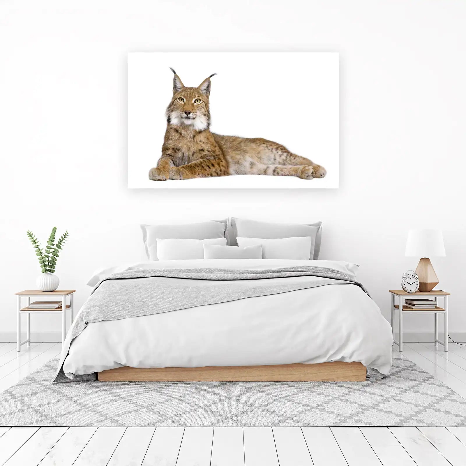 Majestic Lynx Wildlife Portrait Wall Art