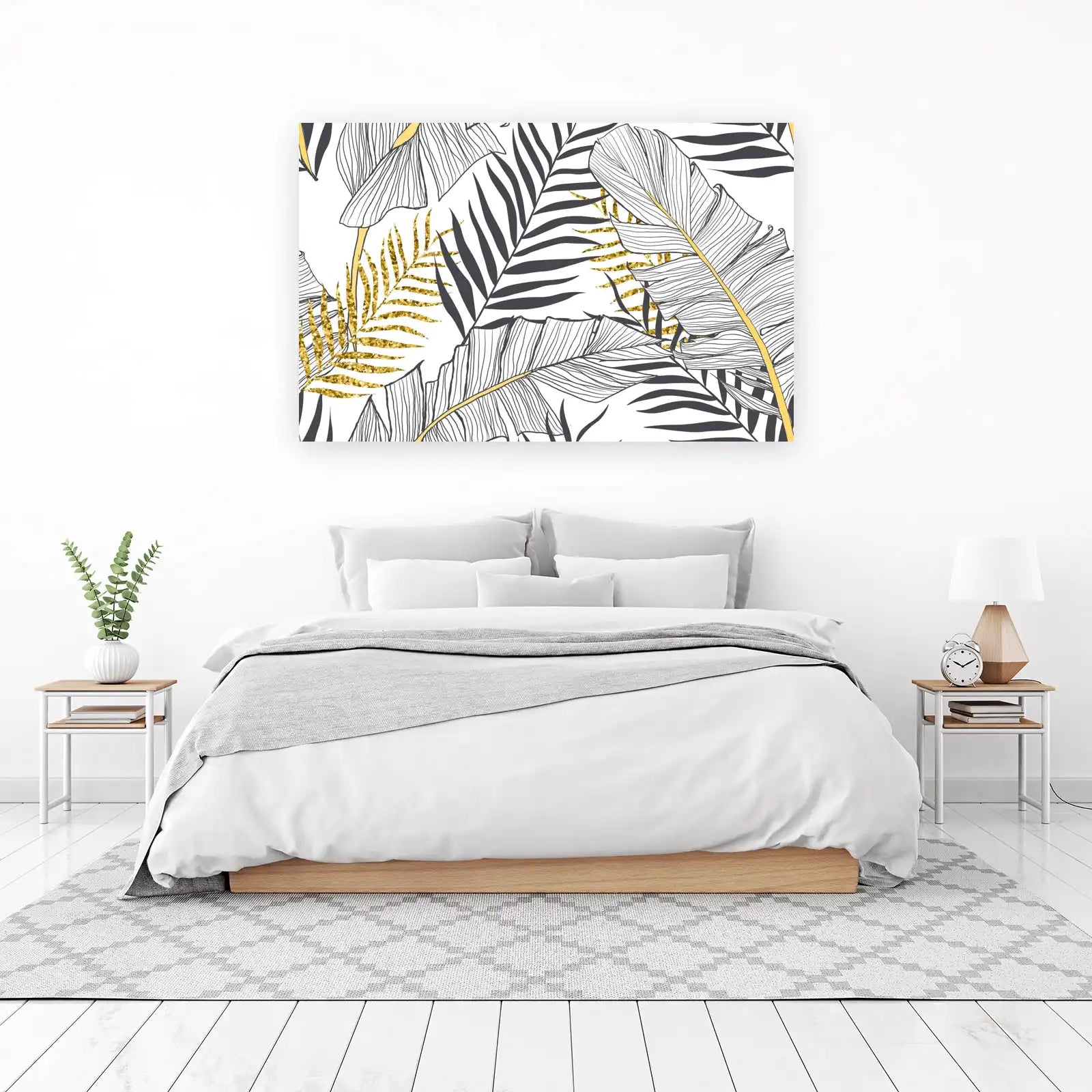 Luxe Gold Palm Leaf Art Wall Art