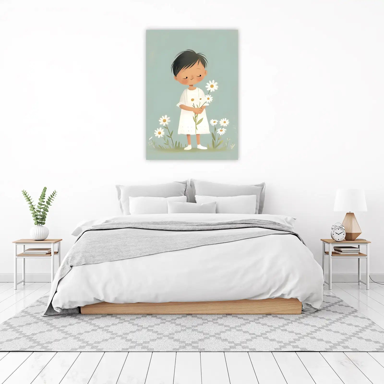 Whimsical Daisy Child Dreamy Wall Art
