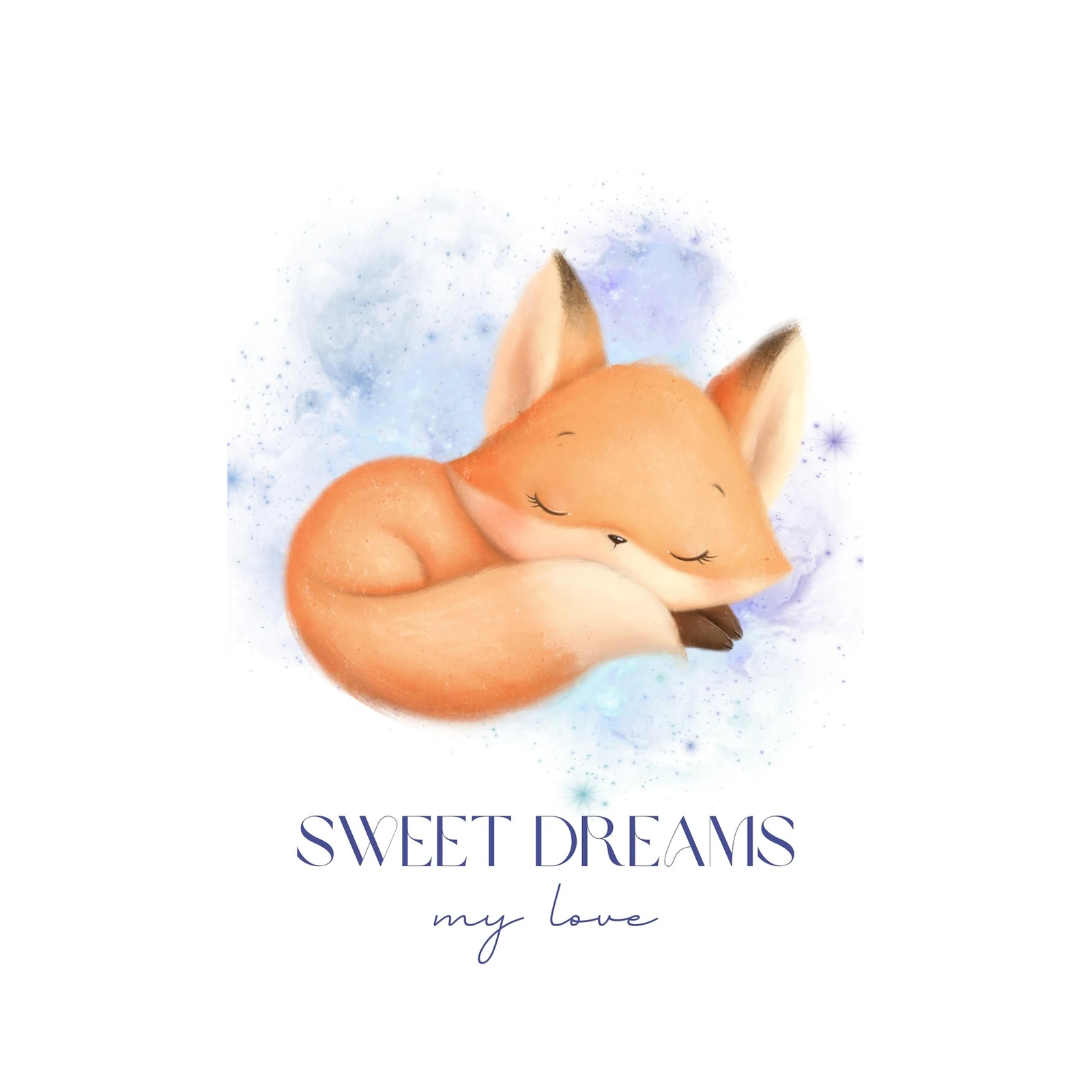 Sweet Dreams Fox Nursery Art Wall Art