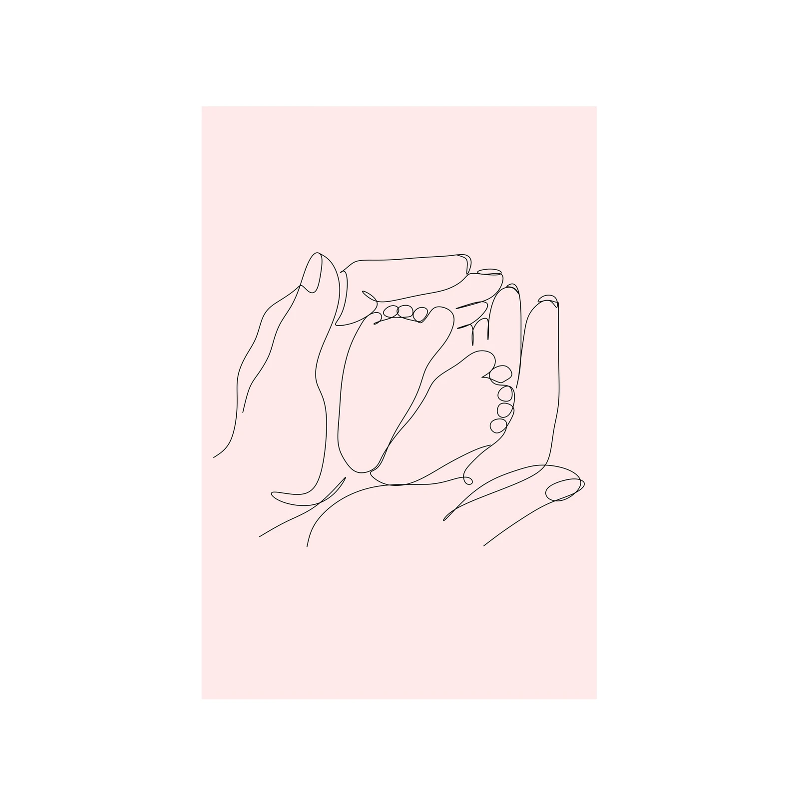 Cherished Moments Baby Footprint Wall Art