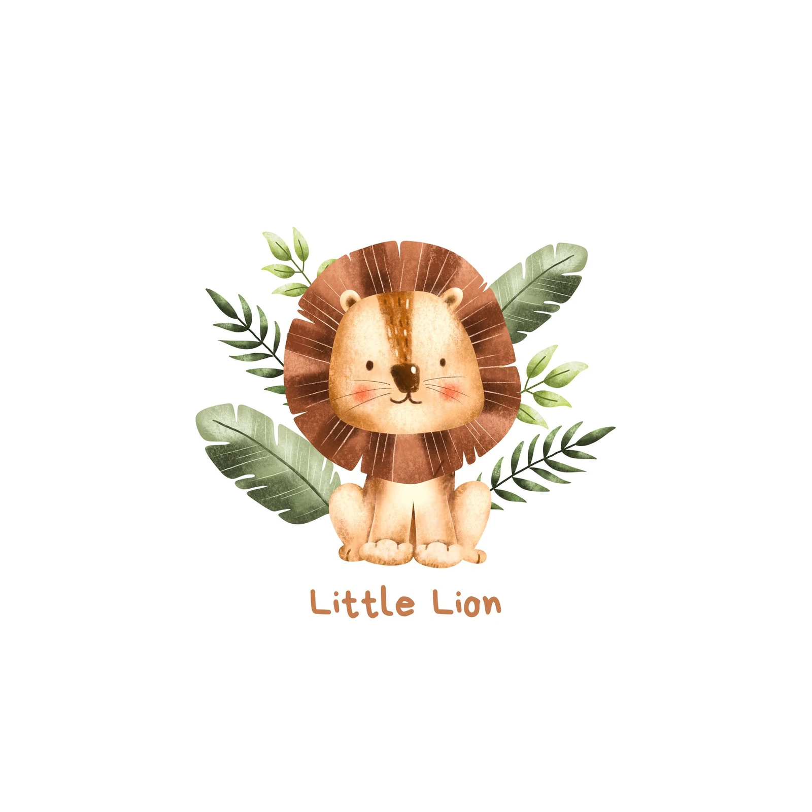 Adorable Little Lion Jungle Safari Wall Art