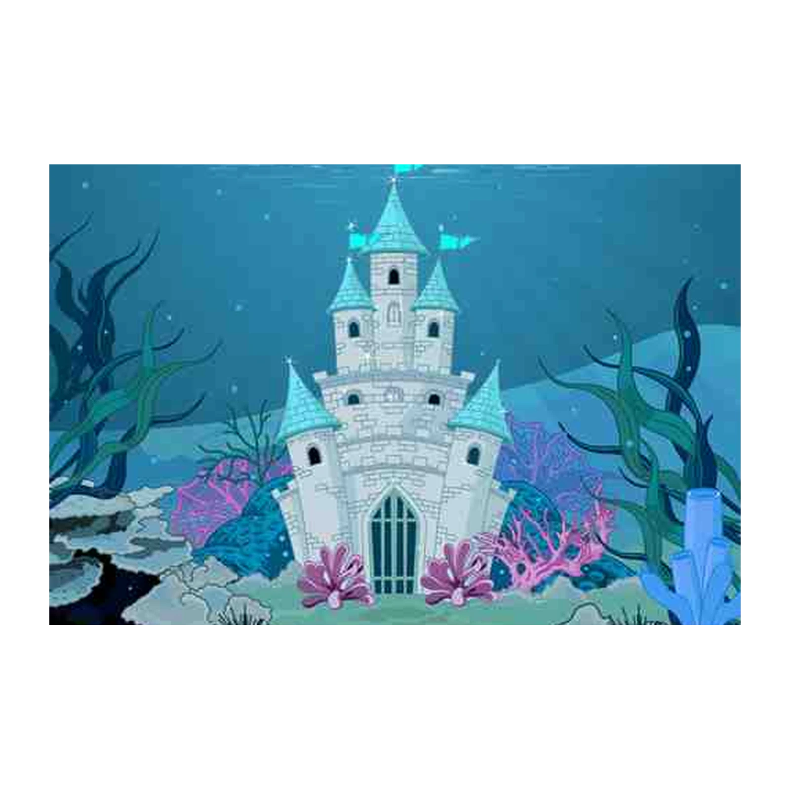 Enchanting Underwater Castle Wall Art