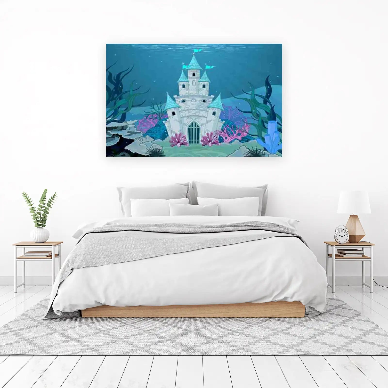 Enchanting Underwater Castle Wall Art
