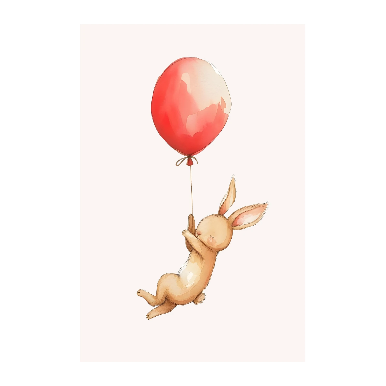 Dreamy Bunny Balloon Ride Wall Art