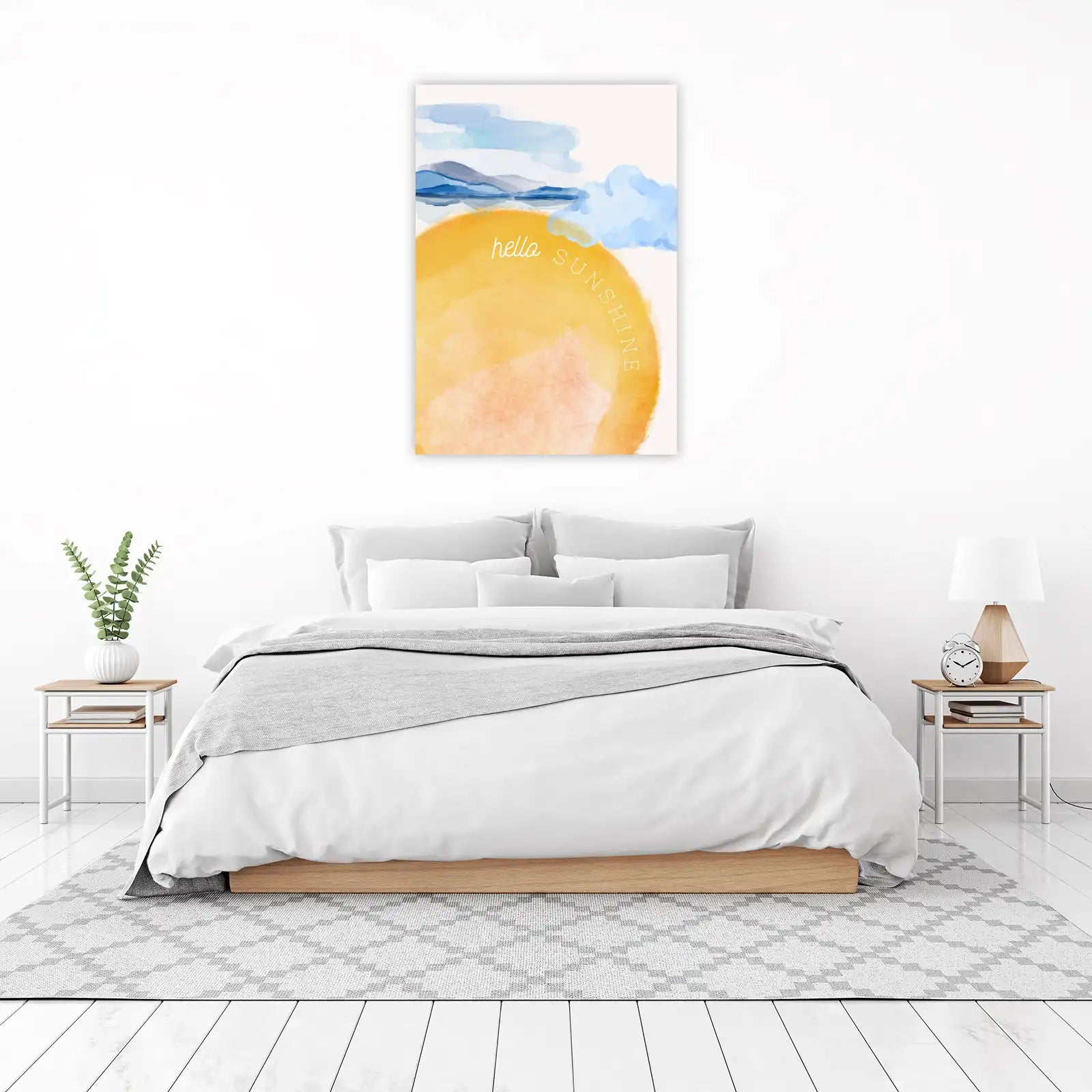 Hello Sunshine Abstract Landscape Wall Art