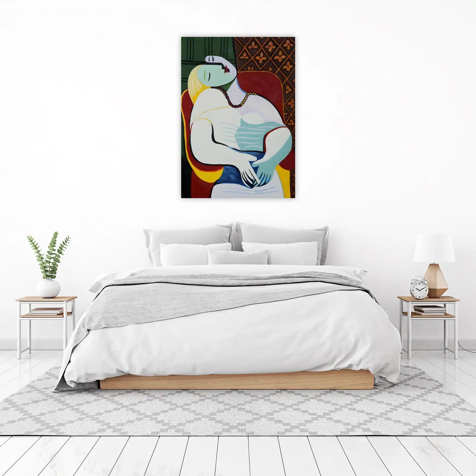 Picasso Inspired Woman Sleeping Wall Art Art