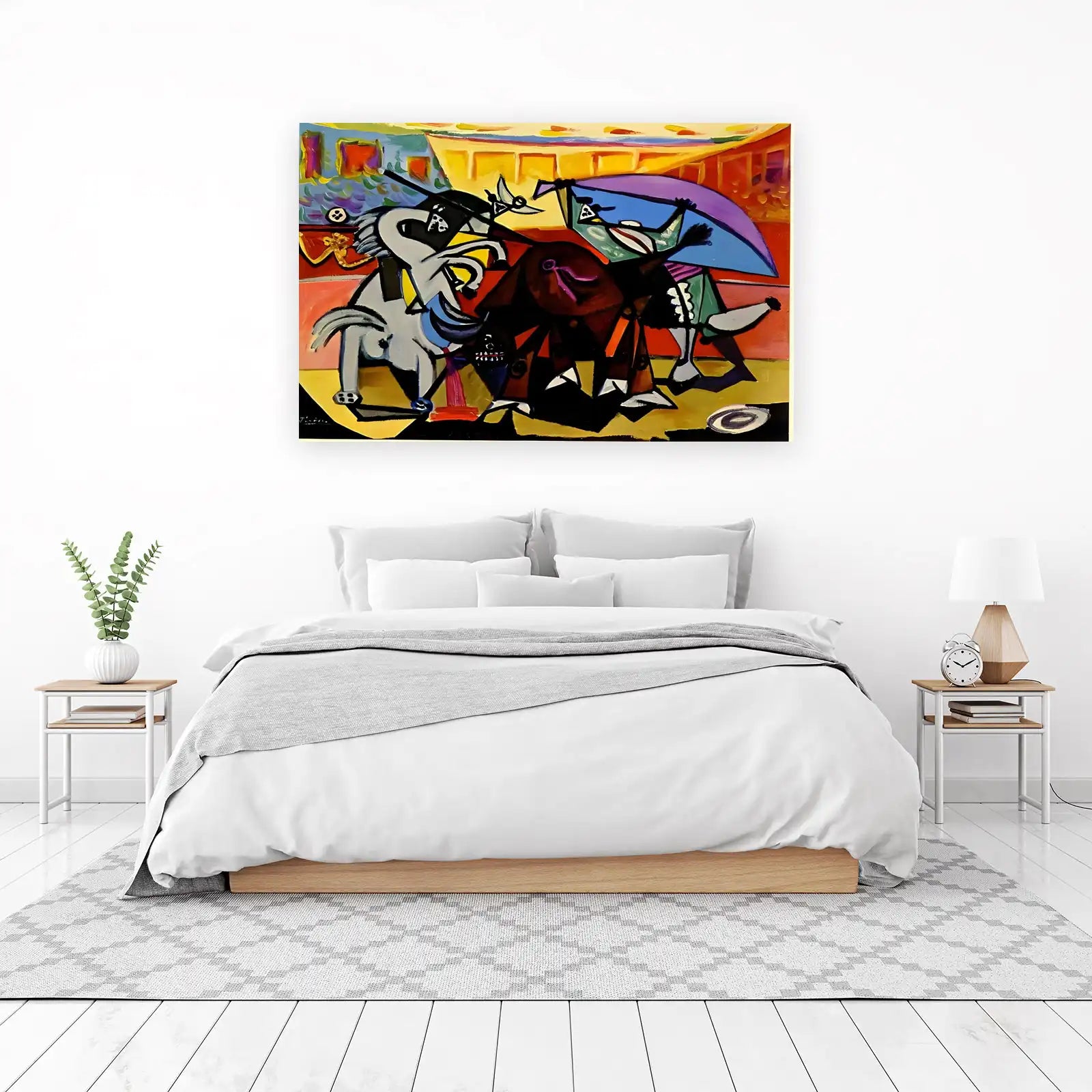 Cubist Bullfight Dynamic Wall Art