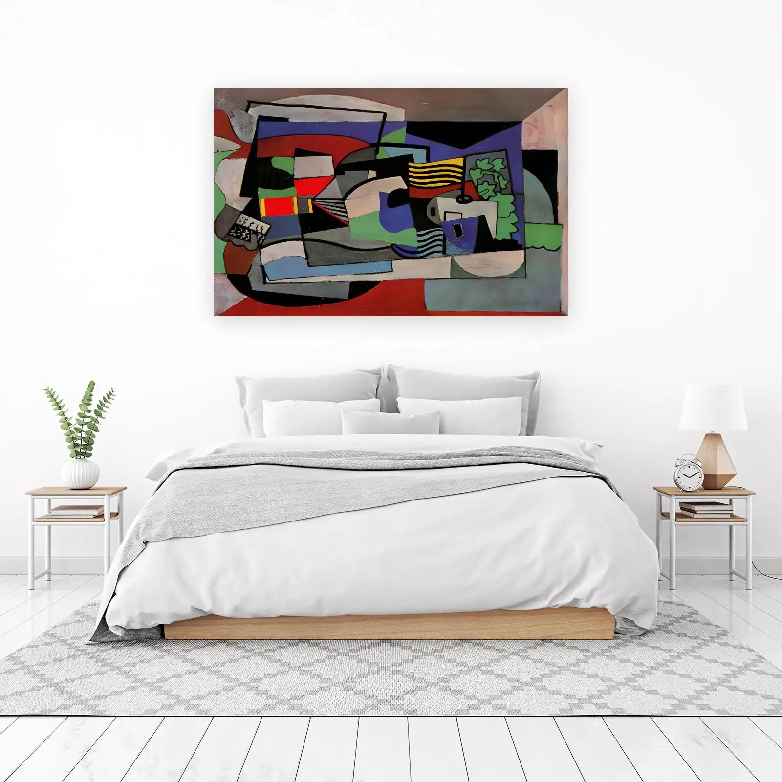 Abstract Geometric Cubism Art Wall Art