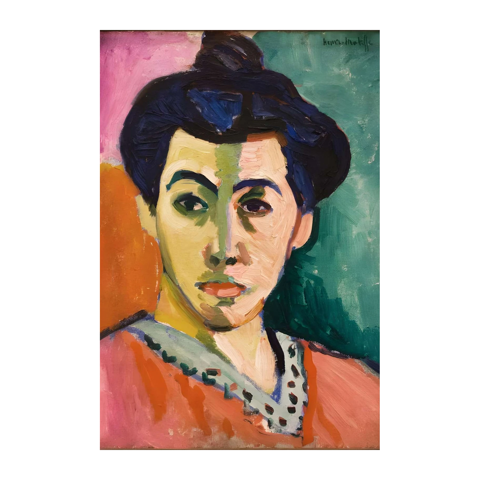 Vibrant Portrait Wall Art - Fauvism Art