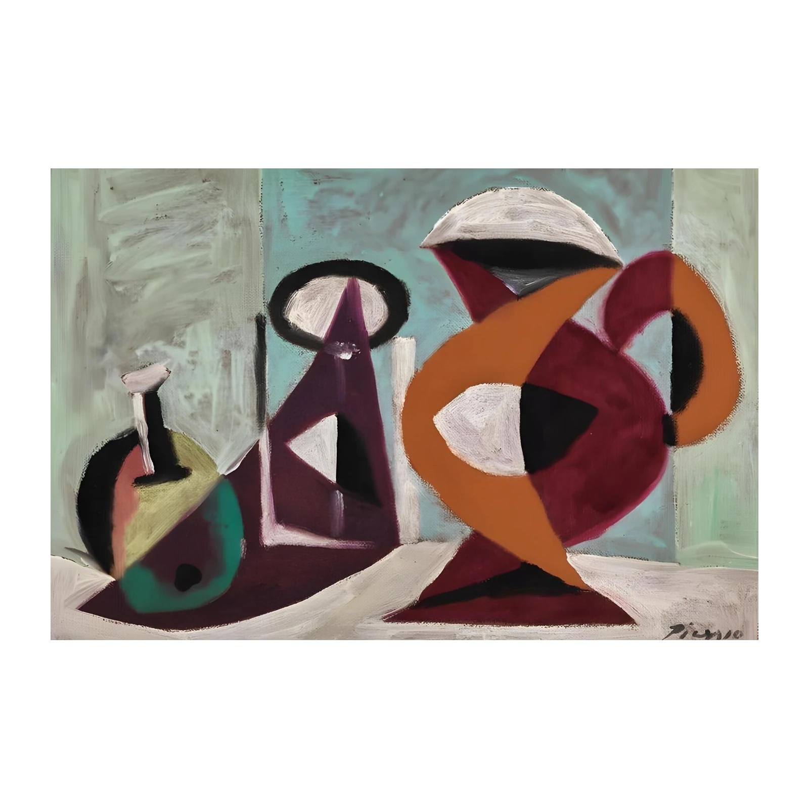 Abstract Still Life Picasso Inspired Wall Art