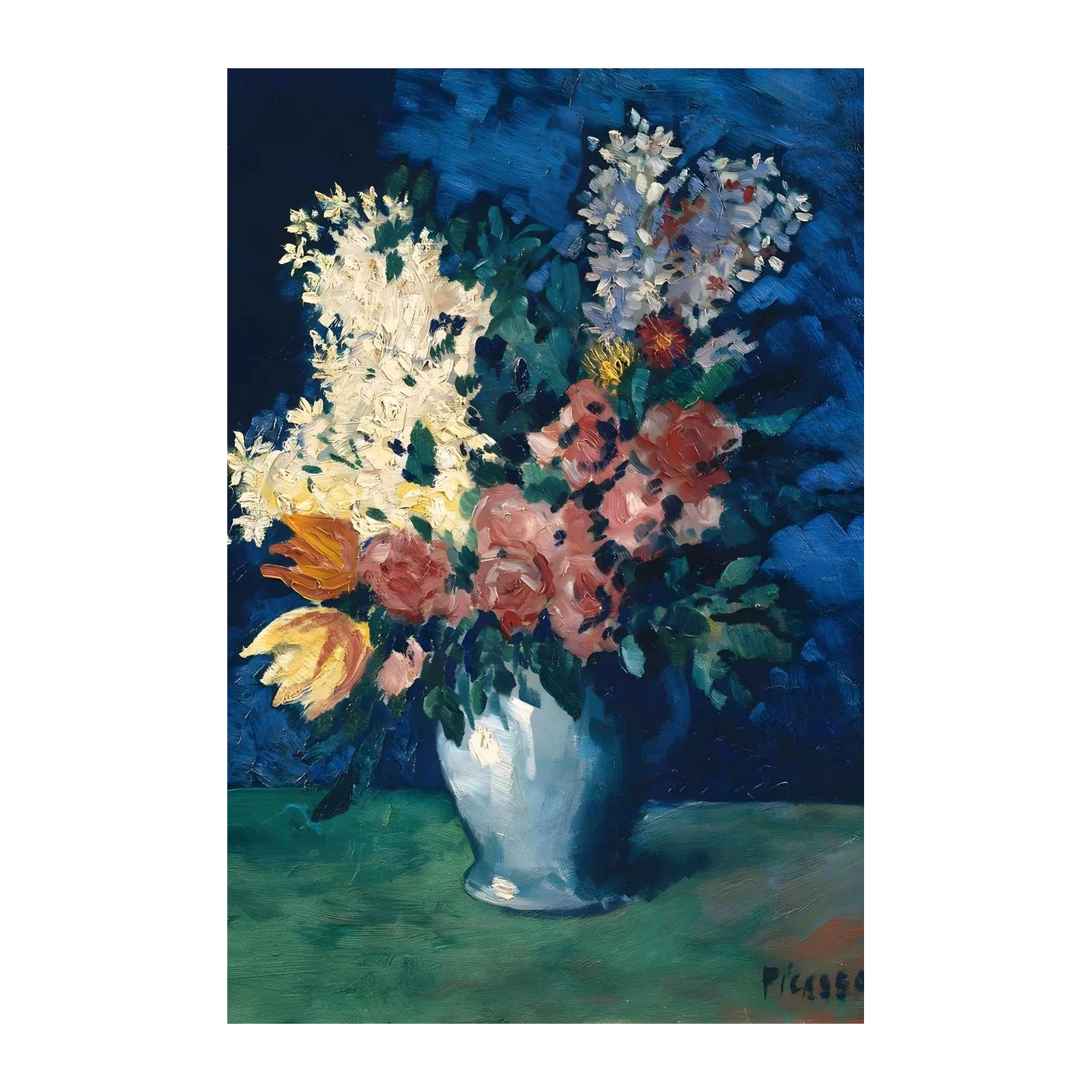 Vibrant Floral Still Life Wall Art