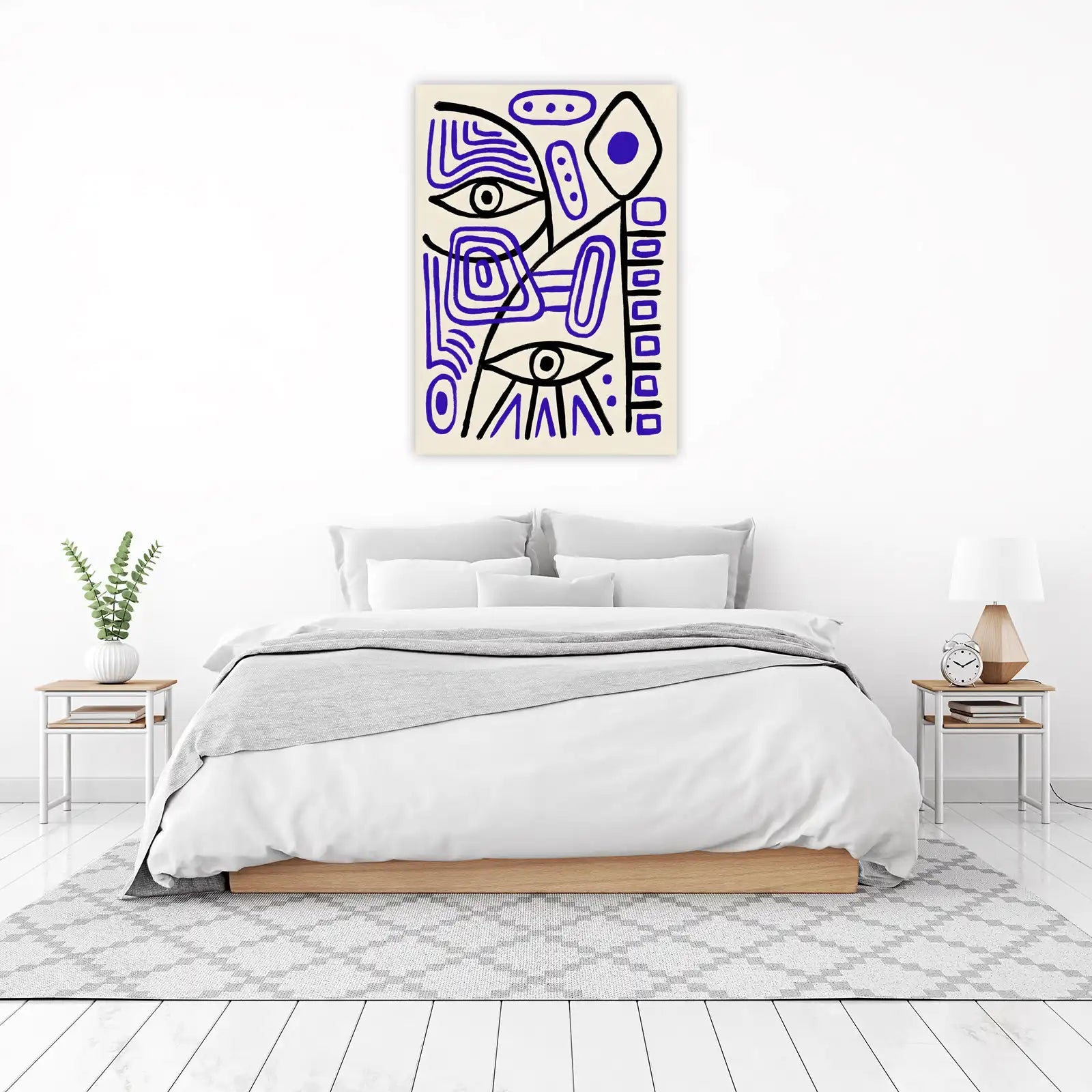 Bold Abstract Eyes & Shapes Wall Art
