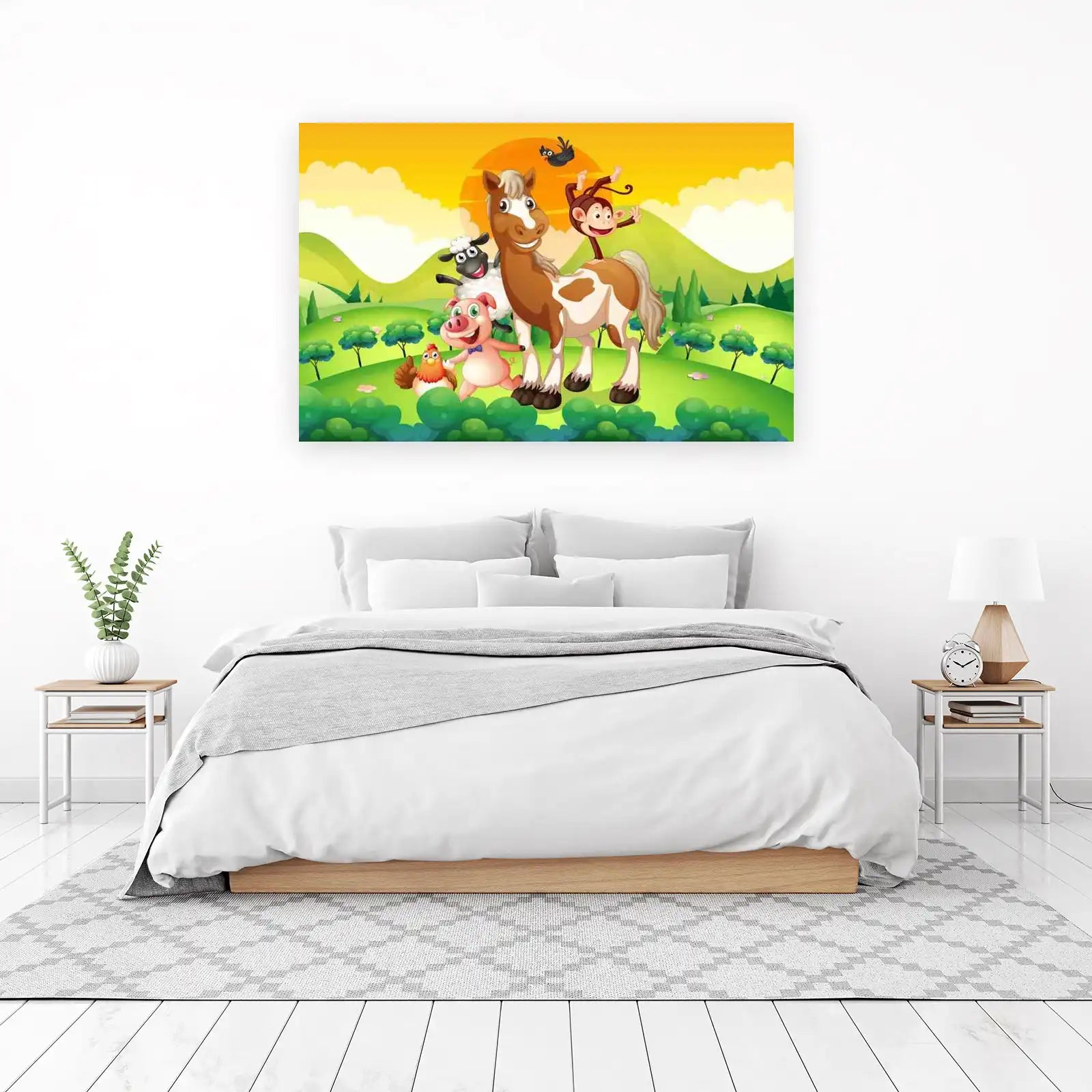 Whimsical Farm Friends Wall Art