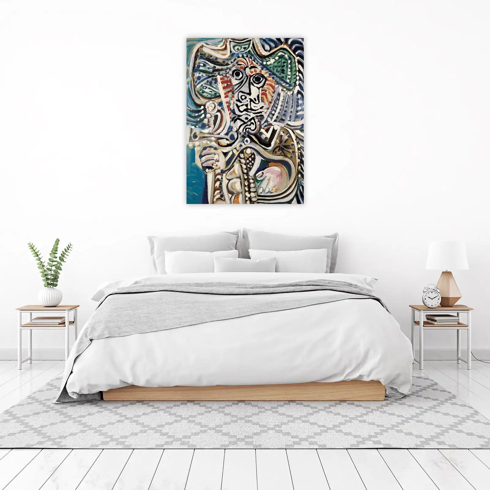 Abstract Portrait Bold Expressionist Wall Art