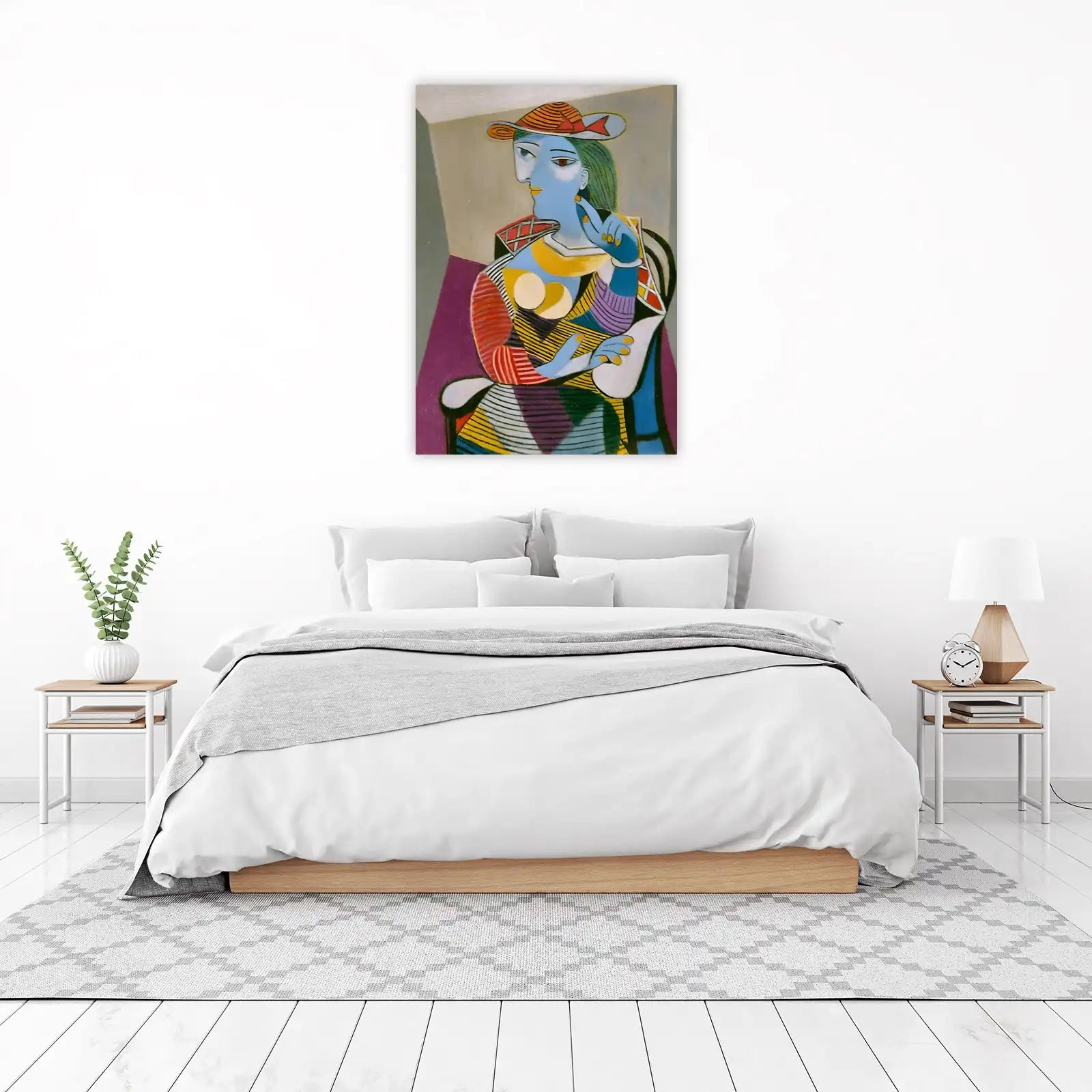 Vibrant Portrait of a Woman Wall Art