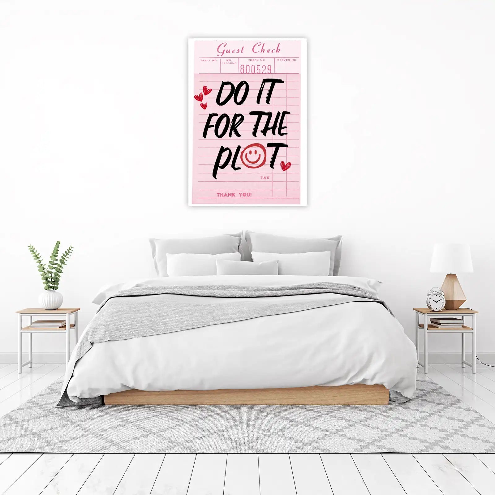 Do It For The Plot Aesthetic Guest Check Wall Art