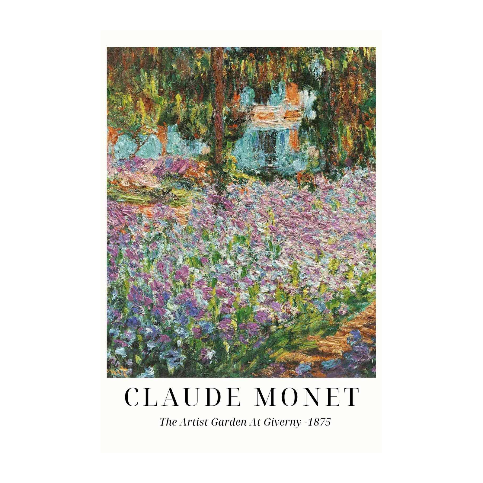 Monet's Garden At Giverny Impressionist Wall Art