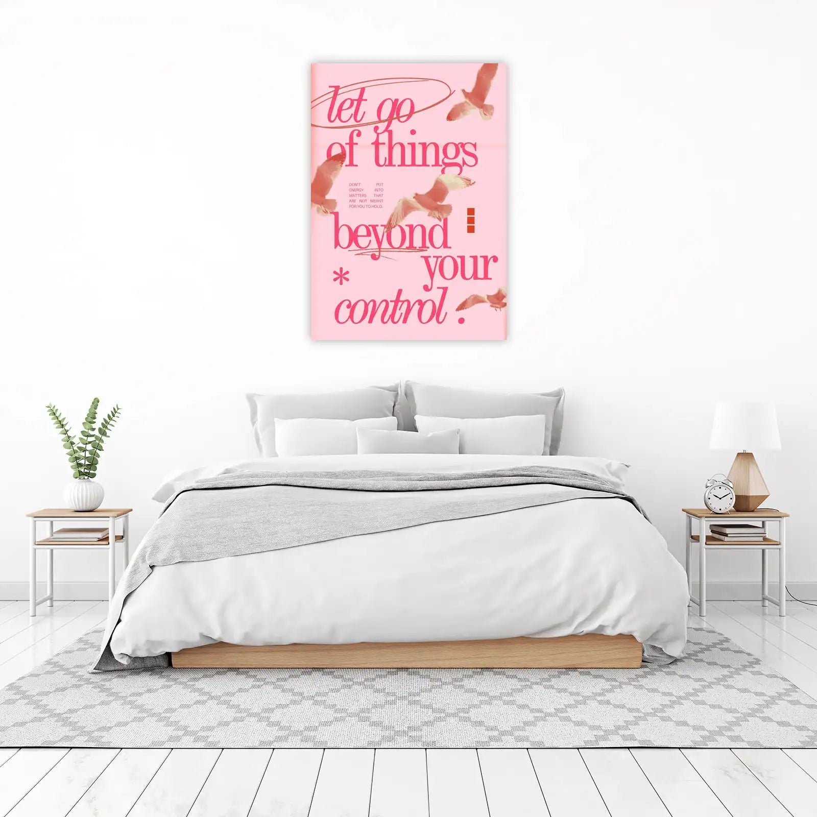 Let Go Beyond Your Control Motivational Wall Art