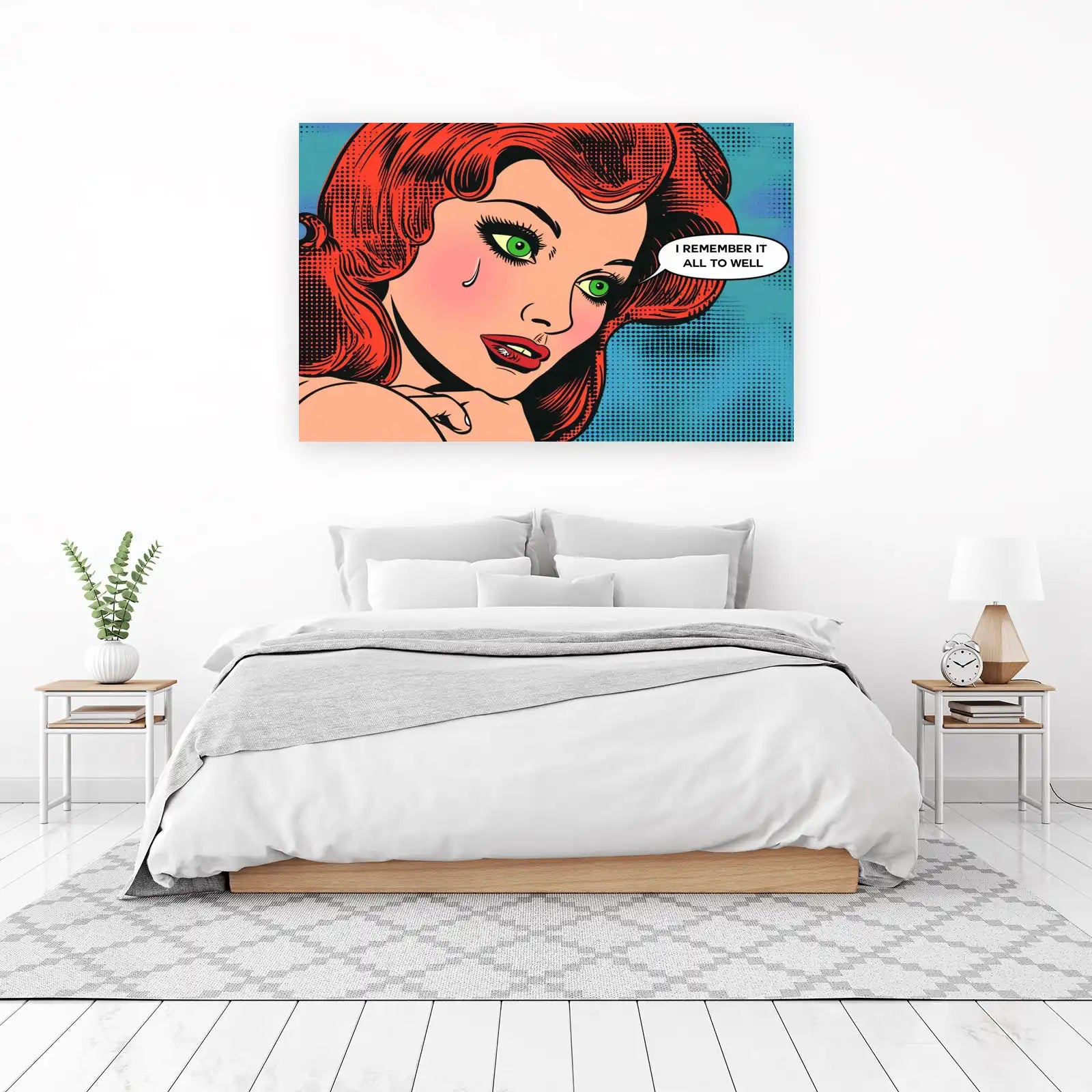 Retro Pop Art Tears Wall Art