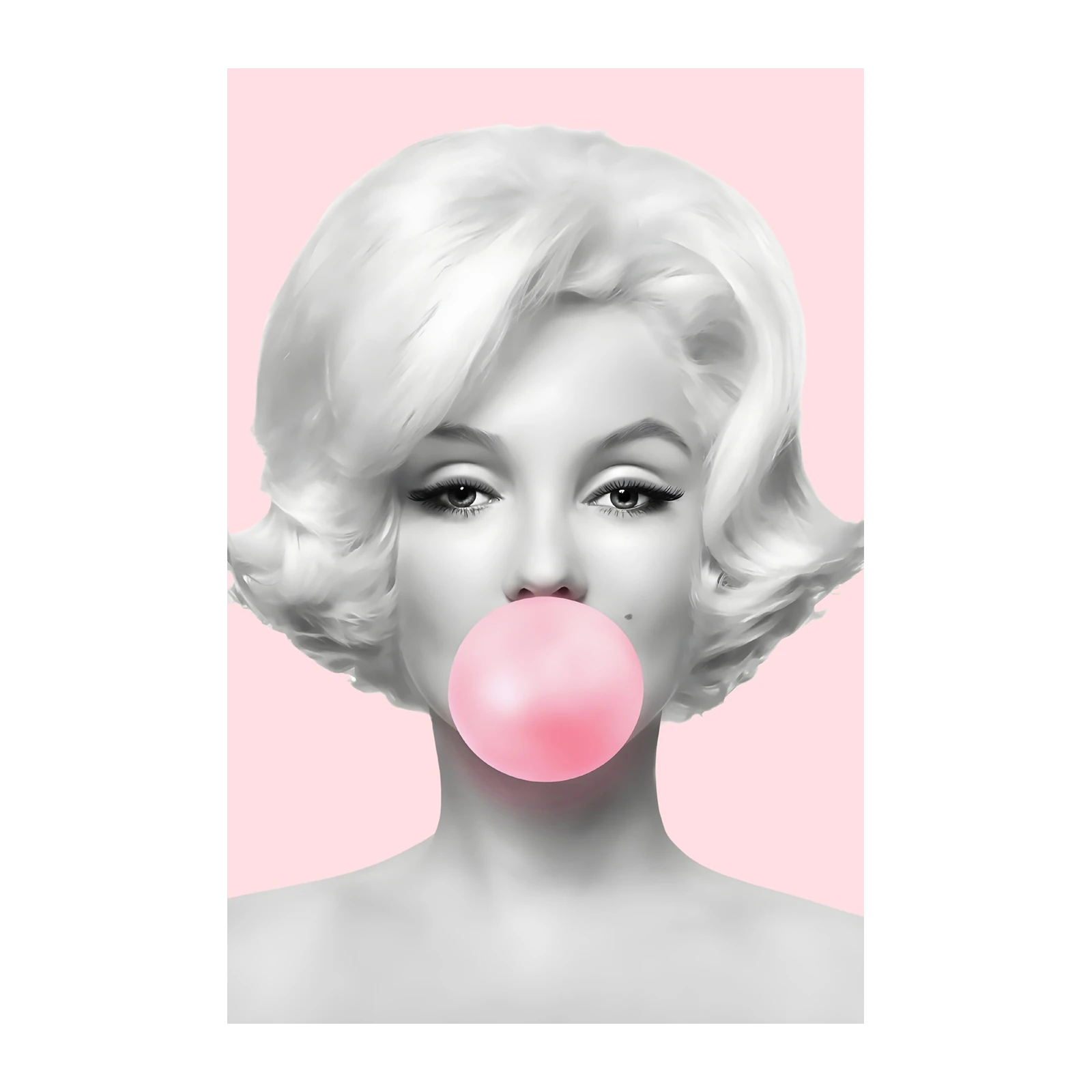 Marilyn Monroe Bubblegum Pop Art Wall Art