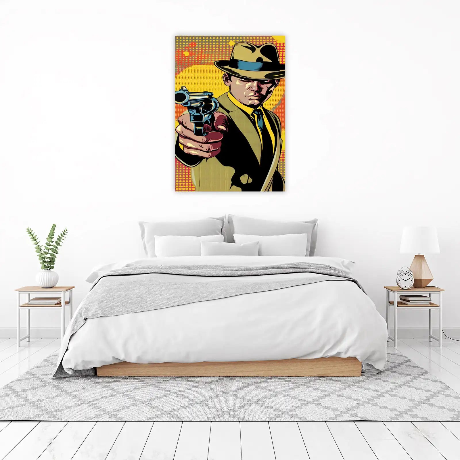 Vintage Detective Pop Art Wall Art