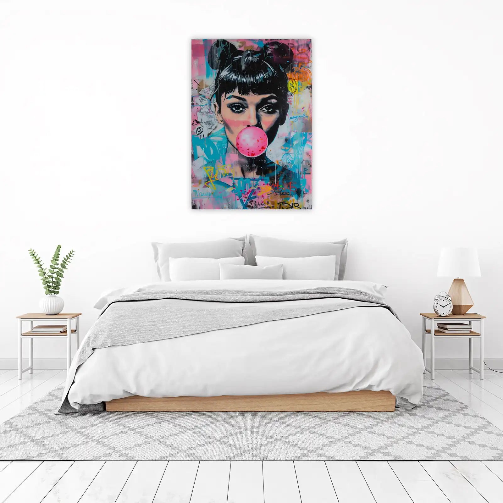 Pop Art Audrey Hepburn Bubble Gum Wall Art