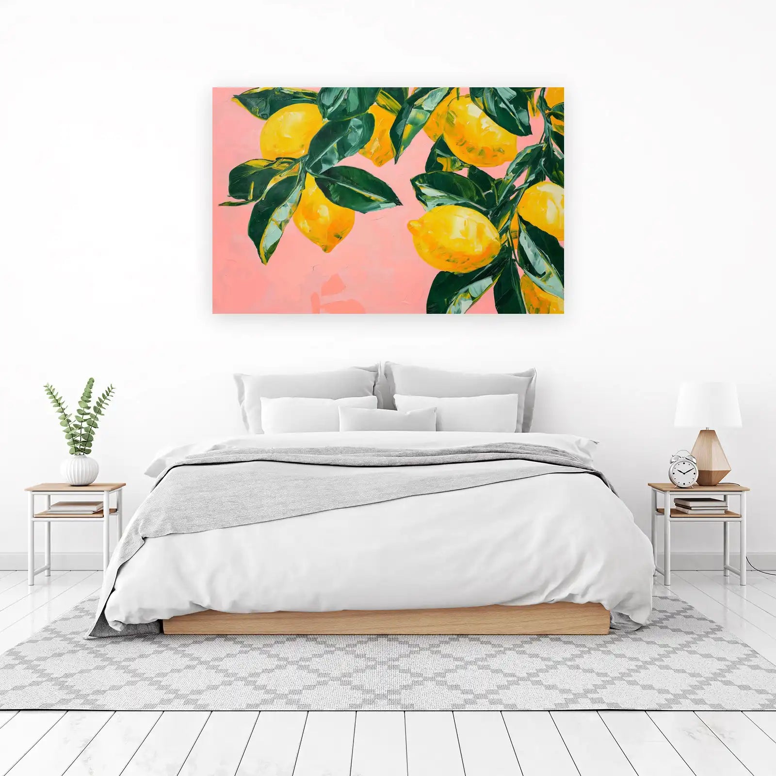 Vibrant Lemon Grove Art Wall Art