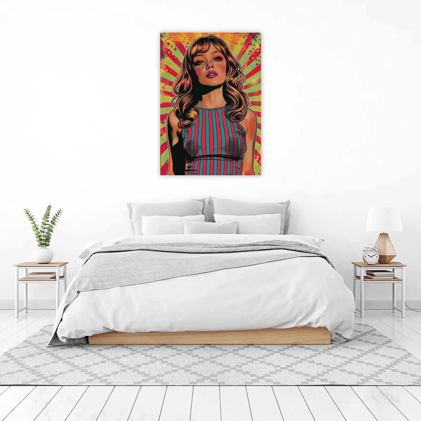 Retro Pop Art Woman Wall Art