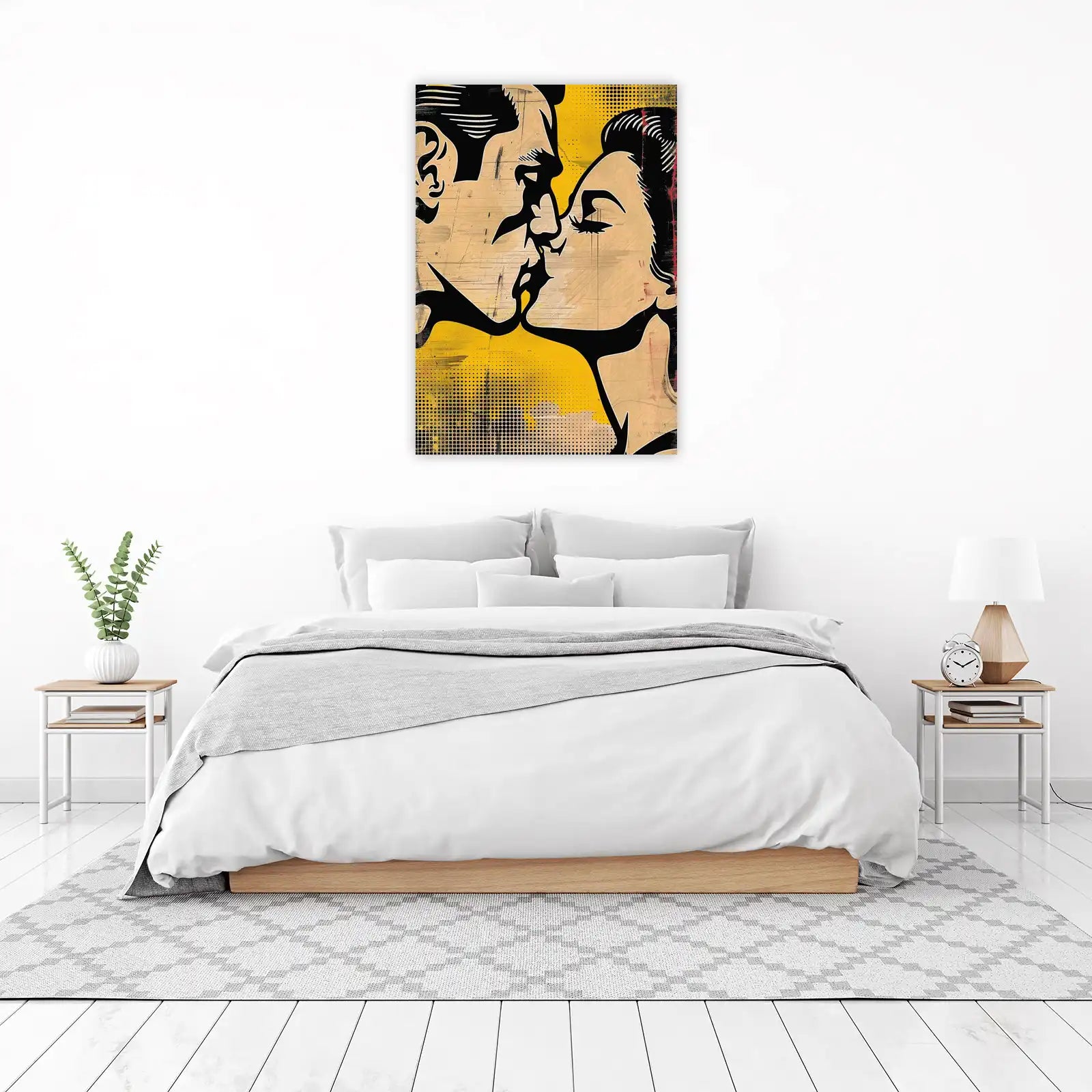 Passionate Kiss Pop Art Wall Art