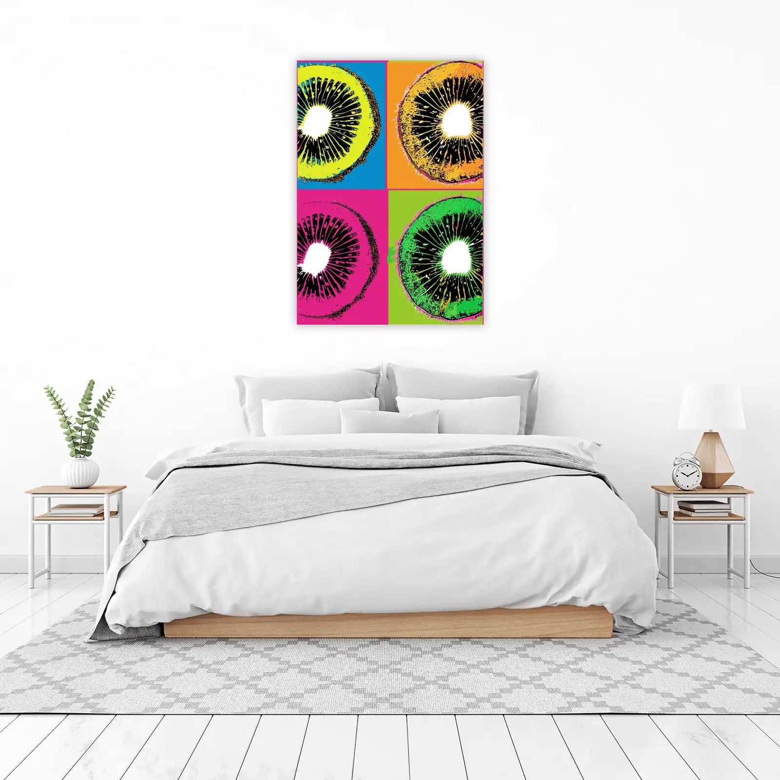Pop Art Kiwi Fruit Slice Wall Art
