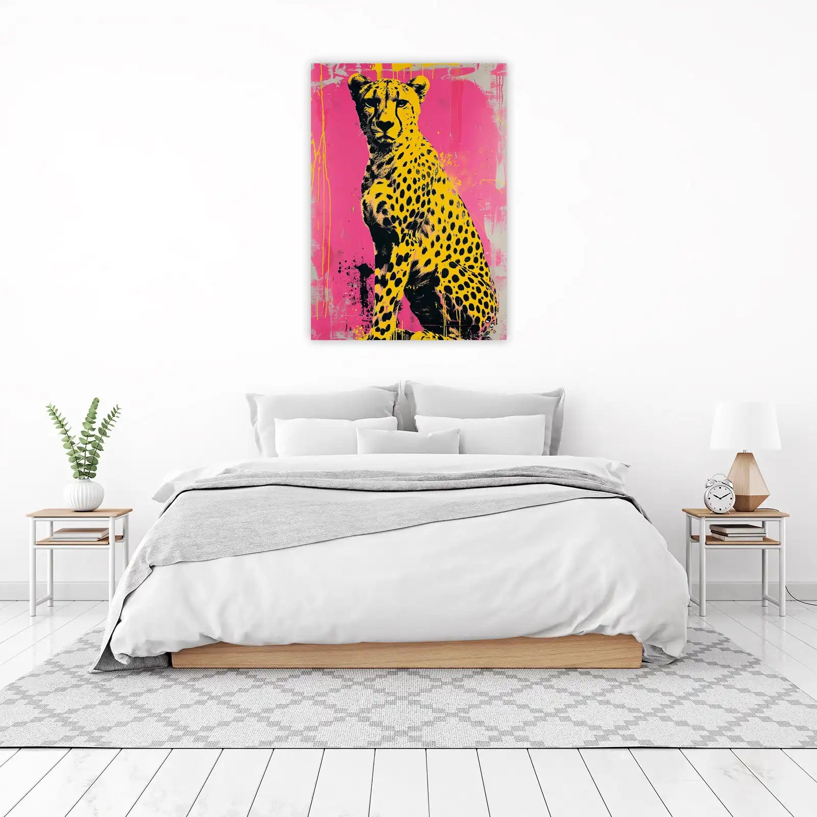 Vibrant Cheetah Pop Art Wall Art