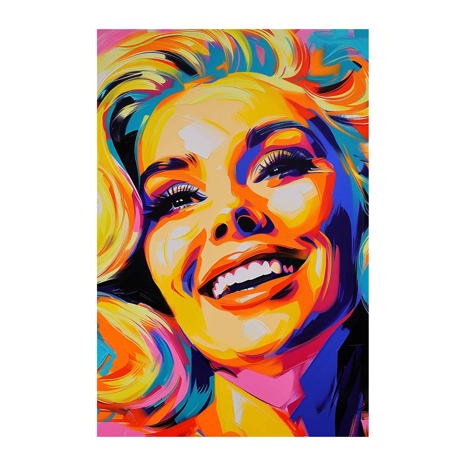 Vibrant Pop Art Portrait Wall Art