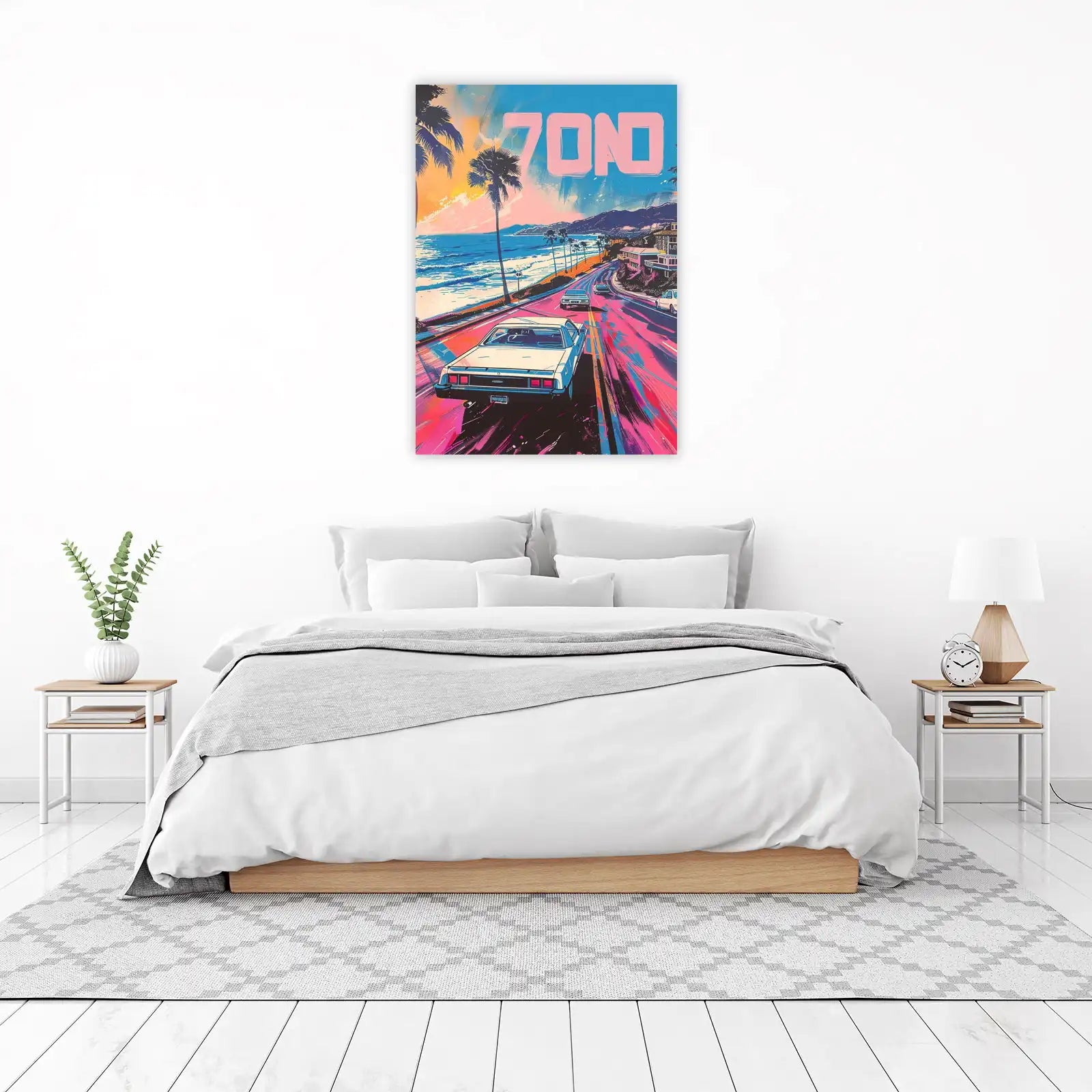Retro Sunset Drive Wall Art