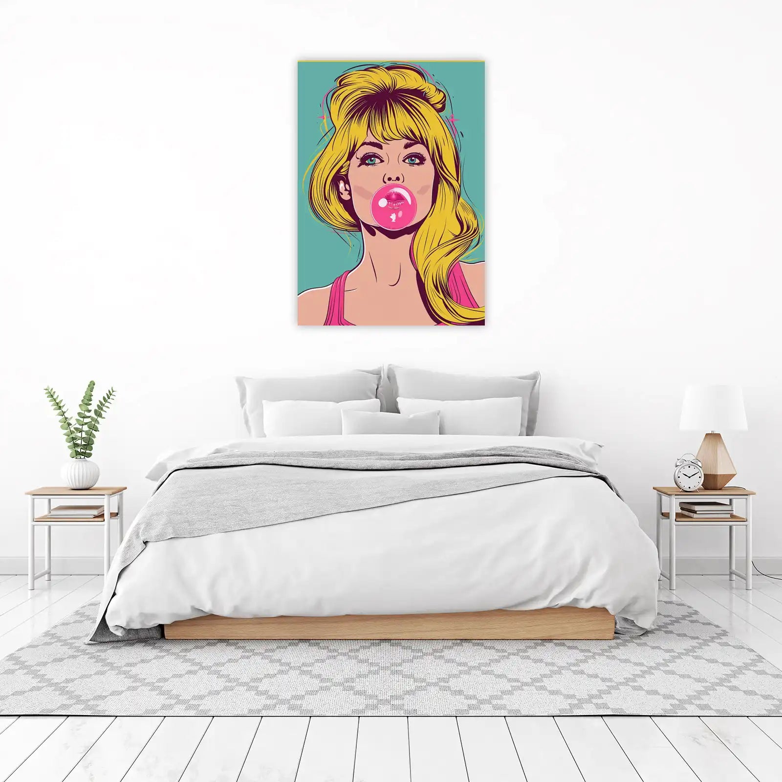 Pop Art Bubblegum Girl Wall Art