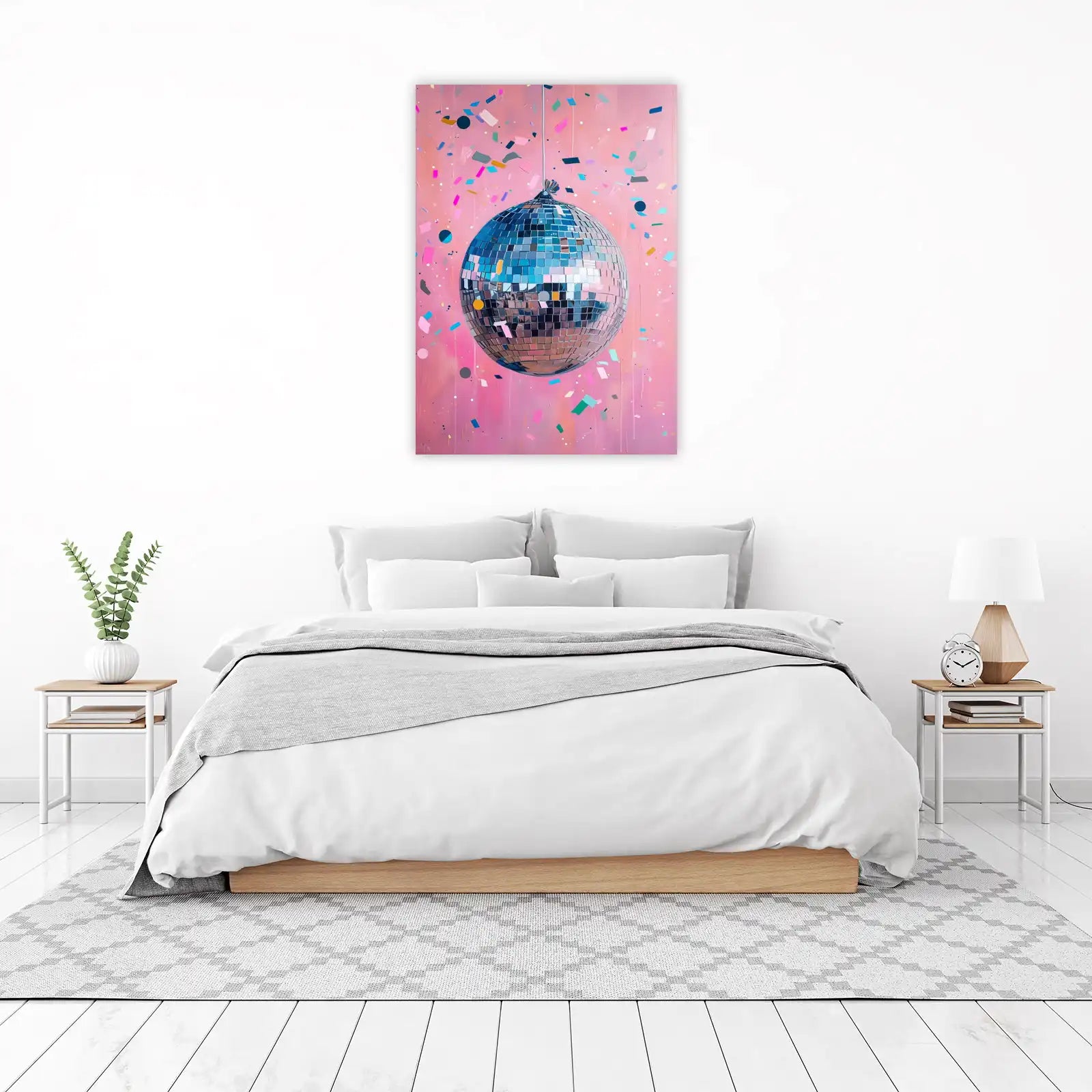 Disco Fever Confetti Party Wall Art